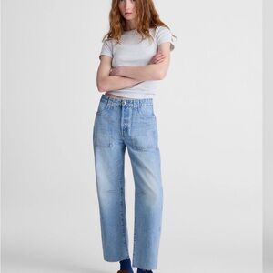 Light Blue High-Rise Straight Leg Women’s Jeans